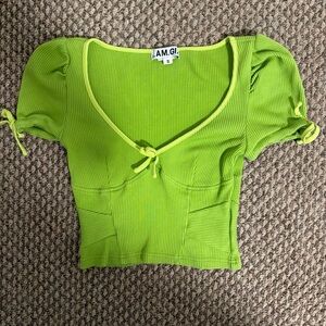 I.AM.GIA Green Nova Crop Top